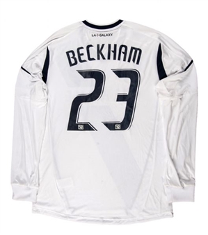 David Beckham Los Angeles Galaxy Game Worn Jersey
